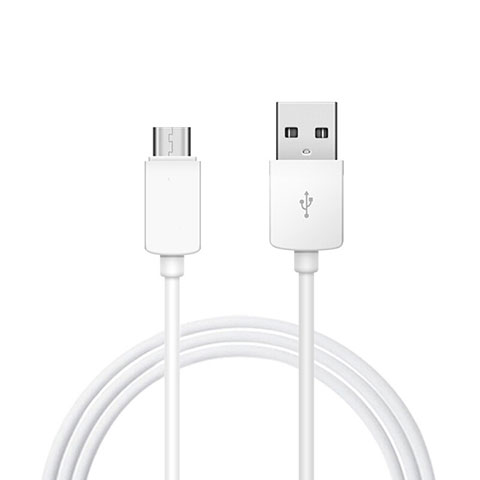 Cable Type-C Android Universel T18 pour Apple iPad Pro 12.9 (2021) Blanc