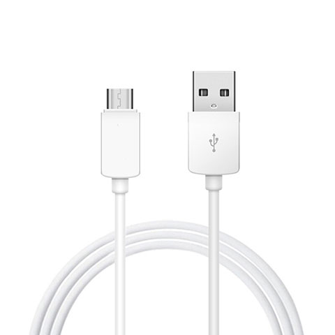 Cable Type-C Android Universel T18 pour Apple iPhone 15 Plus Blanc