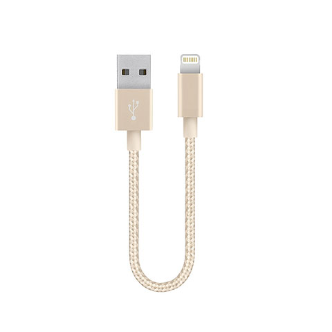 Chargeur Cable Data Synchro Cable 15cm S01 pour Apple iPad Air 2 Or