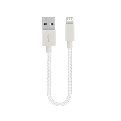 Chargeur Cable Data Synchro Cable 15cm S01 pour Apple iPad New Air (2019) Blanc