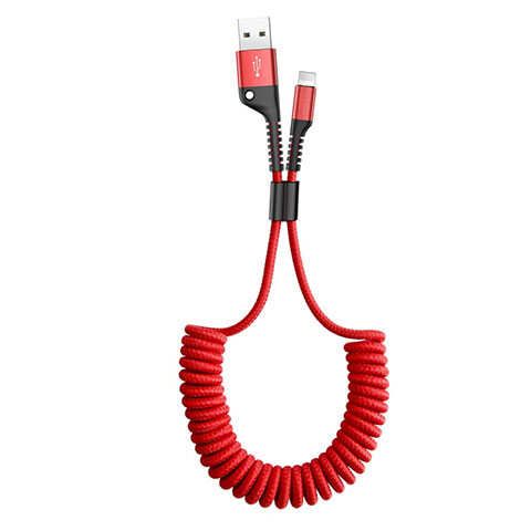 Chargeur Cable Data Synchro Cable C08 pour Apple iPhone 8 Plus Rouge