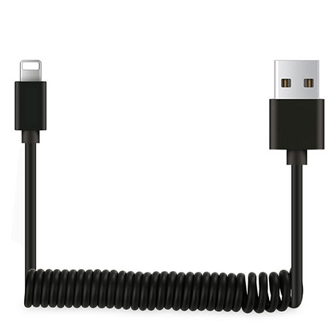 Chargeur Cable Data Synchro Cable D08 pour Apple iPhone 12 Noir