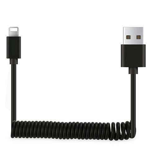 Chargeur Cable Data Synchro Cable D08 pour Apple iPhone 7 Plus Noir