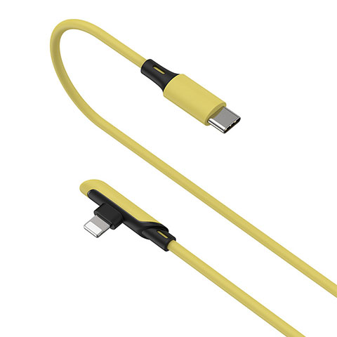 Chargeur Cable Data Synchro Cable D10 pour Apple iPhone 5S Jaune