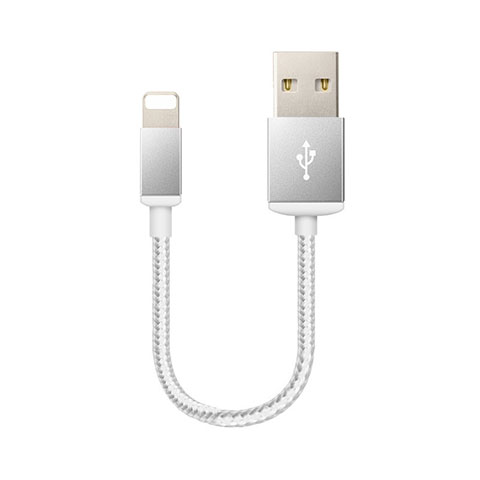 Chargeur Cable Data Synchro Cable D18 pour Apple iPhone 12 Mini Argent