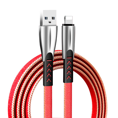 Chargeur Cable Data Synchro Cable D25 pour Apple iPad New Air (2019) 10.5 Rouge