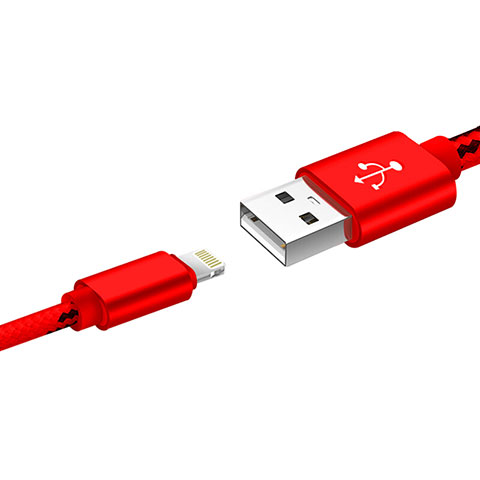 Chargeur Cable Data Synchro Cable L10 pour Apple iPad Mini Rouge