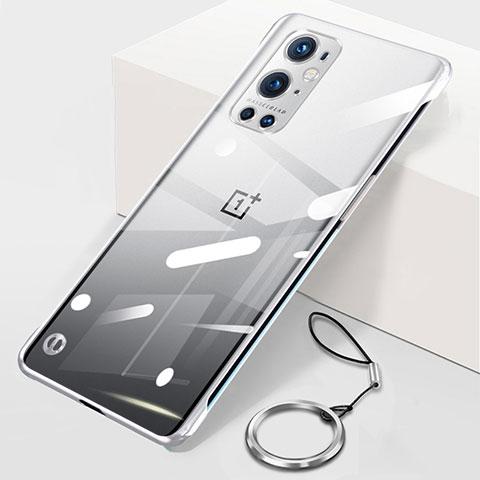 Coque Antichocs Rigide Sans Cadre Transparente Crystal Etui Housse H01 pour OnePlus 9 Pro 5G Argent