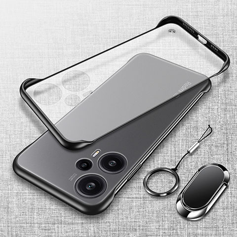 Coque Antichocs Rigide Sans Cadre Transparente Crystal Etui Housse H01 pour Xiaomi Redmi Note 12 Turbo 5G Noir