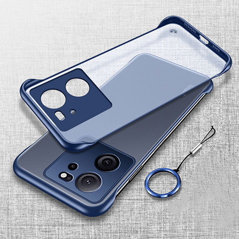 Coque Antichocs Rigide Sans Cadre Transparente Crystal Etui Housse H02 pour Xiaomi Mi 13T 5G Bleu