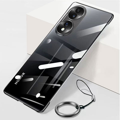 Coque Antichocs Rigide Sans Cadre Transparente Crystal Etui Housse H03 pour Huawei Honor 70 5G Noir