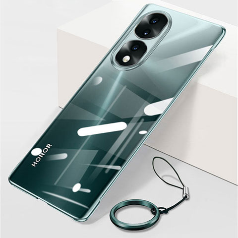 Coque Antichocs Rigide Sans Cadre Transparente Crystal Etui Housse H04 pour Huawei Honor 70 Pro 5G Vert