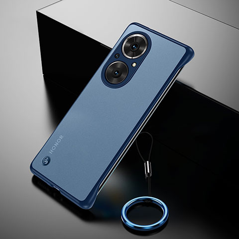 Coque Antichocs Rigide Sans Cadre Transparente Crystal Etui Housse pour Huawei Honor 50 SE 5G Bleu