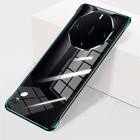 Coque Antichocs Rigide Sans Cadre Transparente Crystal Etui Housse pour Huawei Mate 60 RS Ultimate Vert