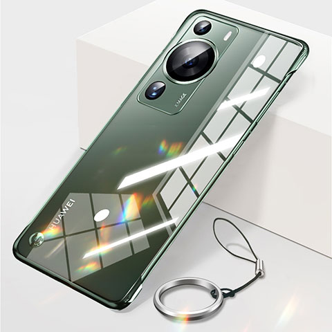 Coque Antichocs Rigide Sans Cadre Transparente Crystal Etui Housse pour Huawei P60 Vert