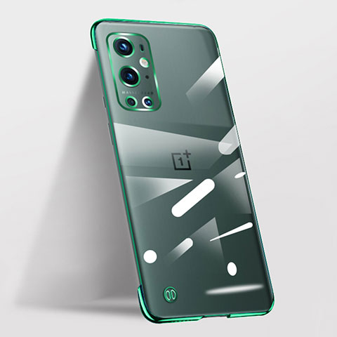 Coque Antichocs Rigide Sans Cadre Transparente Crystal Etui Housse pour OnePlus 9 Pro 5G Vert