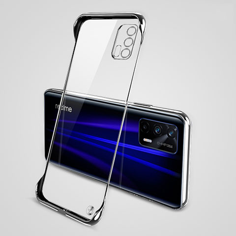 Coque Antichocs Rigide Sans Cadre Transparente Crystal Etui Housse pour Realme Q3 Pro 5G Argent