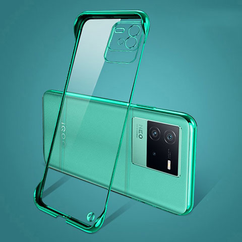 Coque Antichocs Rigide Sans Cadre Transparente Crystal Etui Housse pour Vivo iQOO Neo6 5G Vert