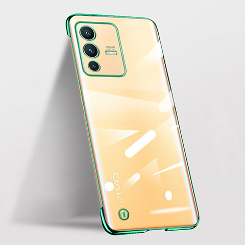 Coque Antichocs Rigide Sans Cadre Transparente Crystal Etui Housse pour Vivo V23 5G Vert