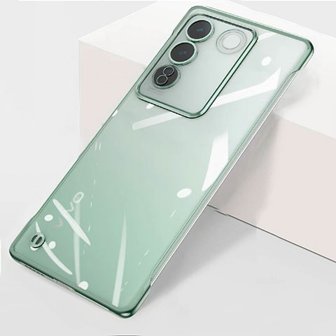 Coque Antichocs Rigide Sans Cadre Transparente Crystal Etui Housse pour Vivo V27 5G Vert