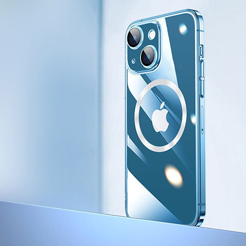 Coque Antichocs Rigide Transparente Crystal Etui Housse avec Mag-Safe Magnetic Magnetique QC2 pour Apple iPhone 15 Clair
