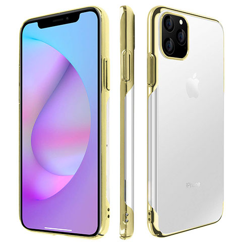 Coque Antichocs Rigide Transparente Crystal Etui Housse H01 pour Apple iPhone 11 Pro Or