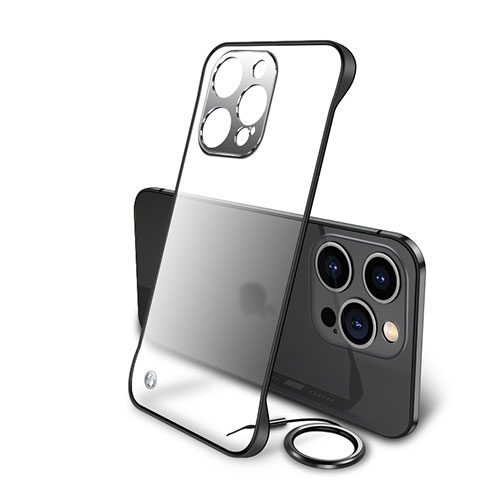 Coque Antichocs Rigide Transparente Crystal Etui Housse H01 pour Apple iPhone 15 Pro Max Noir