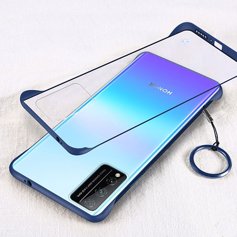 Coque Antichocs Rigide Transparente Crystal Etui Housse H01 pour Huawei Honor Play4T Pro Bleu