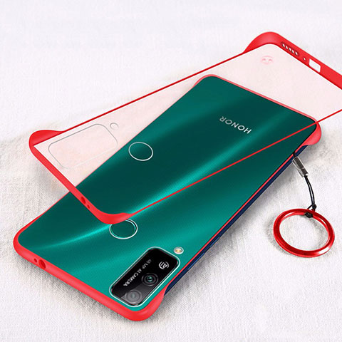 Coque Antichocs Rigide Transparente Crystal Etui Housse H01 pour Huawei Honor Play4T Rouge