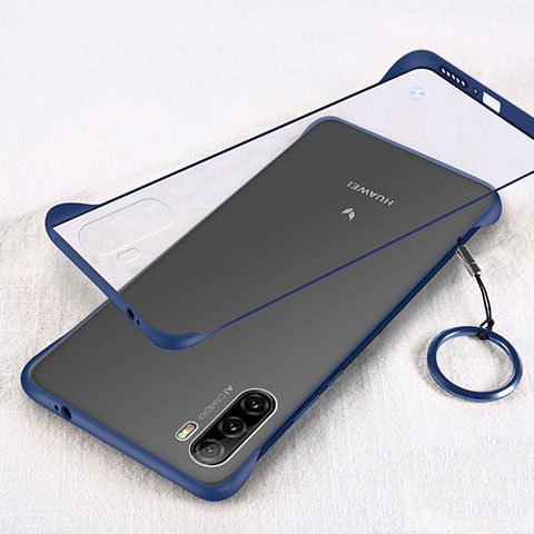 Coque Antichocs Rigide Transparente Crystal Etui Housse H01 pour Huawei Mate 40 Lite 5G Bleu