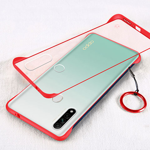 Coque Antichocs Rigide Transparente Crystal Etui Housse H01 pour Oppo A31 Rouge