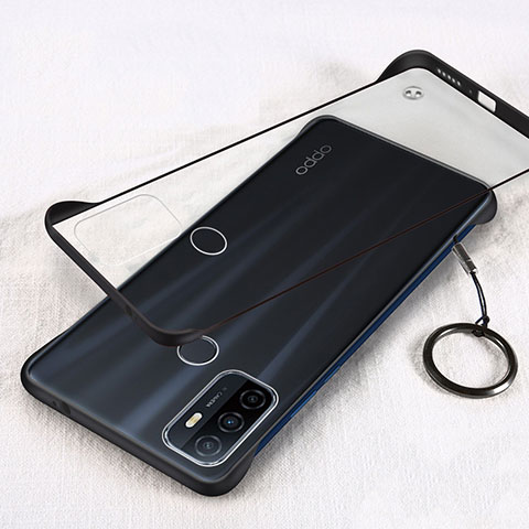 Coque Antichocs Rigide Transparente Crystal Etui Housse H01 pour Oppo A32 Noir