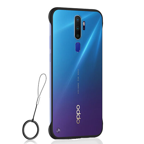 Coque Antichocs Rigide Transparente Crystal Etui Housse H01 pour Oppo A9 (2020) Noir