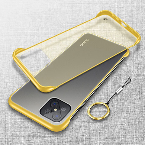 Coque Antichocs Rigide Transparente Crystal Etui Housse H01 pour Oppo A92s 5G Jaune