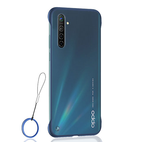 Coque Antichocs Rigide Transparente Crystal Etui Housse H01 pour Oppo K5 Bleu