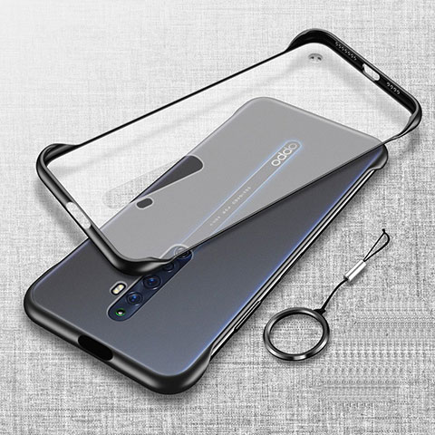 Coque Antichocs Rigide Transparente Crystal Etui Housse H01 pour Oppo Reno2 Z Noir