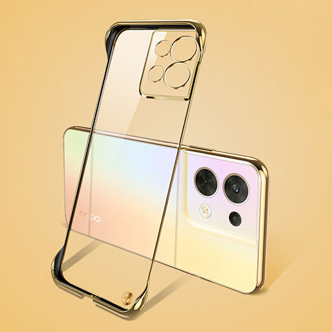 Coque Antichocs Rigide Transparente Crystal Etui Housse H01 pour Oppo Reno8 5G Or