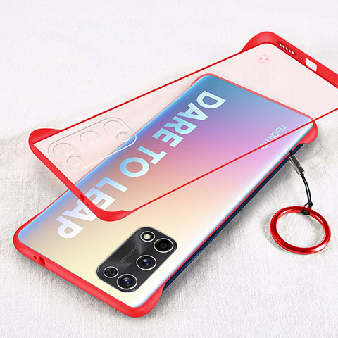 Coque Antichocs Rigide Transparente Crystal Etui Housse H01 pour Realme Q2 Pro 5G Rouge