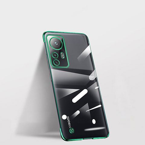 Coque Antichocs Rigide Transparente Crystal Etui Housse H01 pour Xiaomi Mi 12T 5G Vert