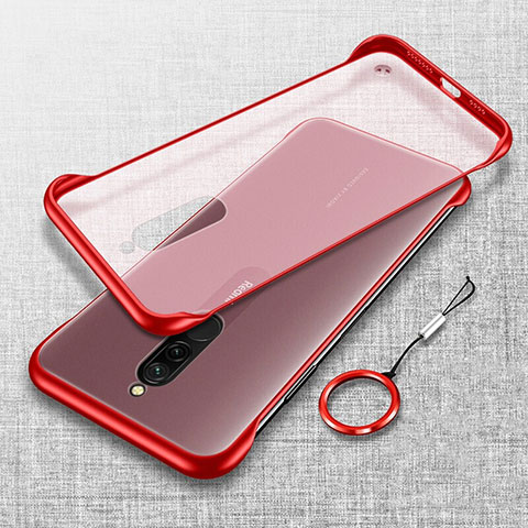 Coque Antichocs Rigide Transparente Crystal Etui Housse H01 pour Xiaomi Redmi 8 Rouge