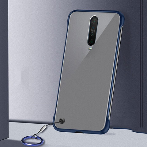 Coque Antichocs Rigide Transparente Crystal Etui Housse H01 pour Xiaomi Redmi K30 5G Bleu