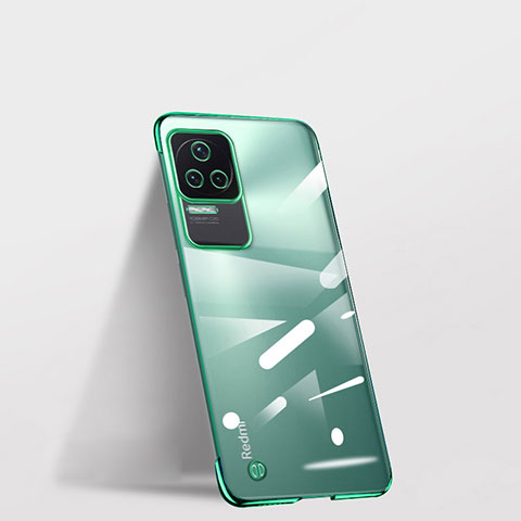 Coque Antichocs Rigide Transparente Crystal Etui Housse H01 pour Xiaomi Redmi K50 Pro 5G Vert