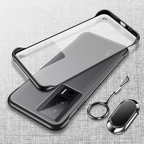 Coque Antichocs Rigide Transparente Crystal Etui Housse H01 pour Xiaomi Redmi K60 5G Noir