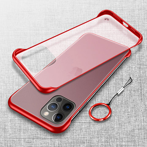 Coque Antichocs Rigide Transparente Crystal Etui Housse H02 pour Apple iPhone 16 Pro Max Rouge