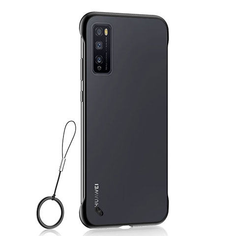 Coque Antichocs Rigide Transparente Crystal Etui Housse H02 pour Huawei Enjoy 20 Pro 5G Noir