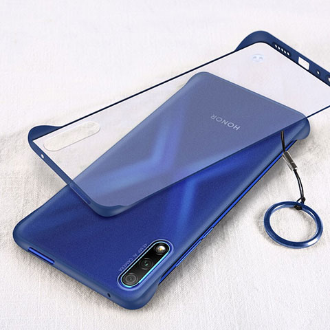 Coque Antichocs Rigide Transparente Crystal Etui Housse H02 pour Huawei Honor 9X Bleu