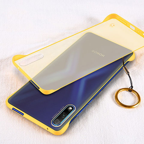 Coque Antichocs Rigide Transparente Crystal Etui Housse H02 pour Huawei Honor 9X Jaune