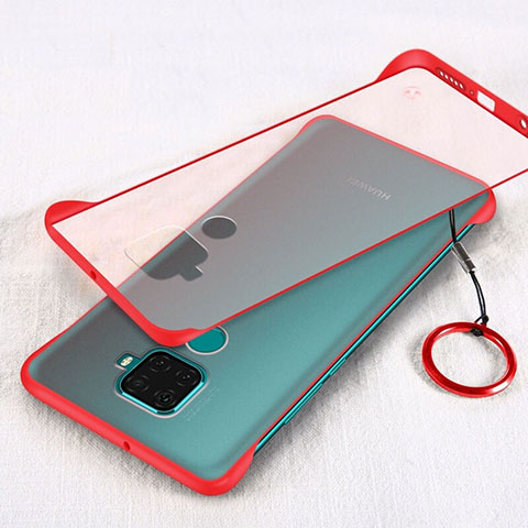 Coque Antichocs Rigide Transparente Crystal Etui Housse H02 pour Huawei Mate 30 Lite Rouge