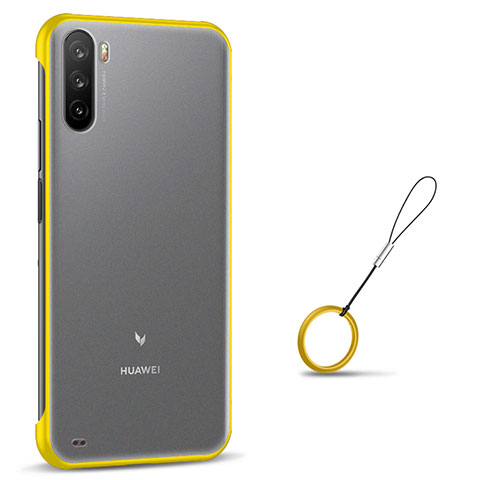 Coque Antichocs Rigide Transparente Crystal Etui Housse H02 pour Huawei Mate 40 Lite 5G Jaune