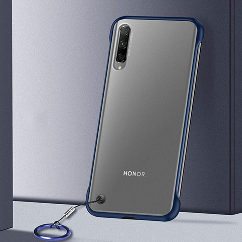 Coque Antichocs Rigide Transparente Crystal Etui Housse H02 pour Huawei Y9s Bleu